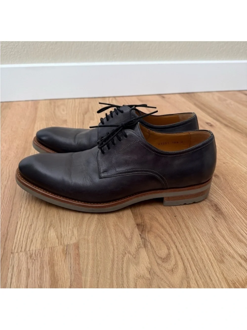 Magnanni Flex Bolsena II Leather Derby Shoes Men’s Size 10.5